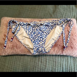 Shoshanna blue leopard swim bottoms